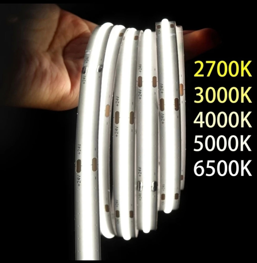 COB LED Streiffen 12V 6000K